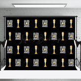 Lofaris Black Gold Repeated Golden Globe Awards Backdrop